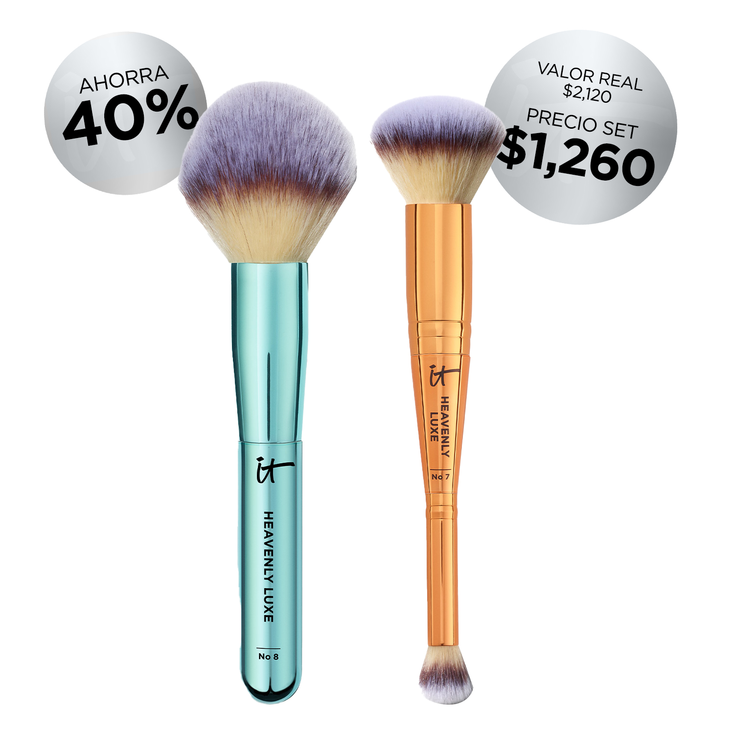 YOUR HEAVENLY LUXE LIMITED-EDITION BRUSH DUO (SET DE BROCHAS)